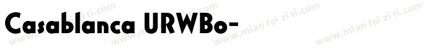 Casablanca URWBo字体转换